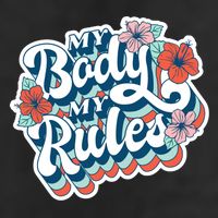 My Body My Rules Floral Beanie