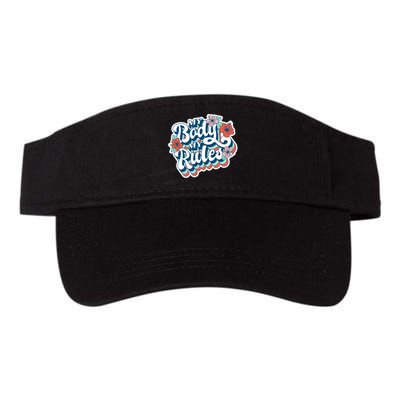 My Body My Rules Floral Visor