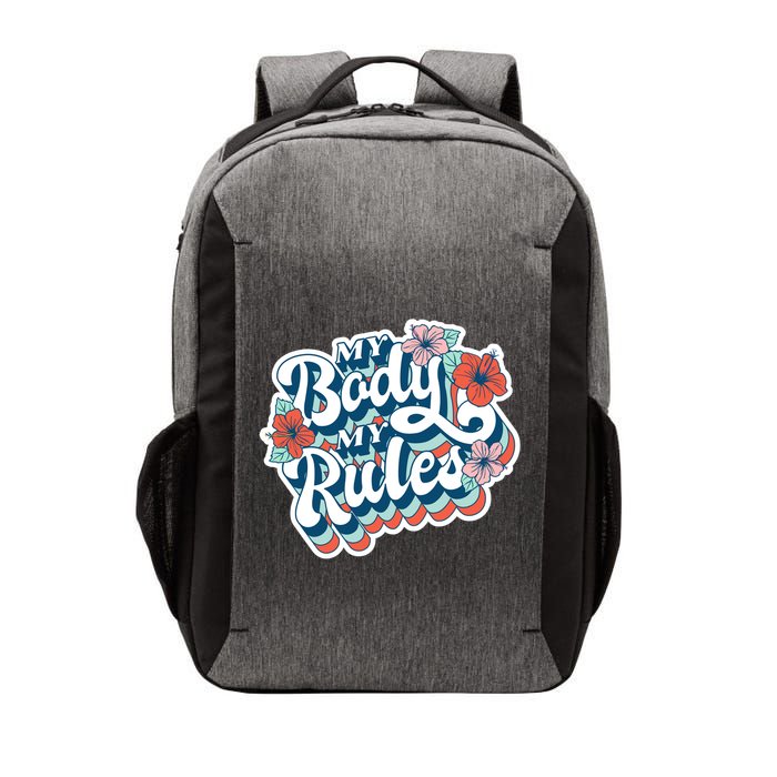 My Body My Rules Floral Vector Backpack