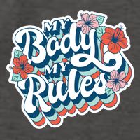 My Body My Rules Floral Vector Backpack