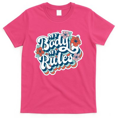 My Body My Rules Floral T-Shirt