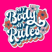 My Body My Rules Floral Womens Tank Top