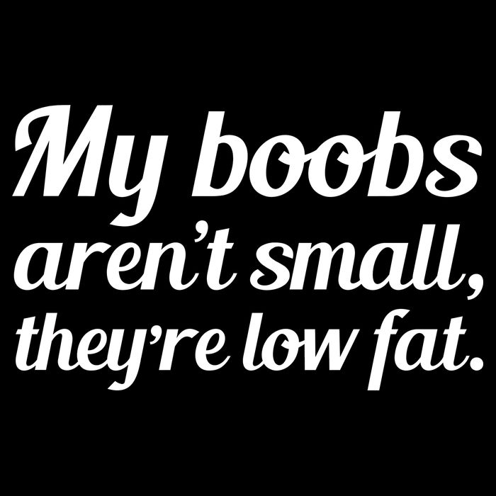 My Boobs Aren't Small They're Low Fat Hoodie