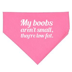 My Boobs Aren't Small They're Low Fat USA-Made Doggie Bandana