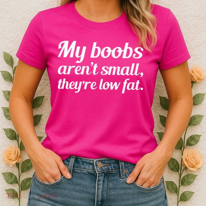My Boobs Aren't Small They're Low Fat Womens T-Shirt