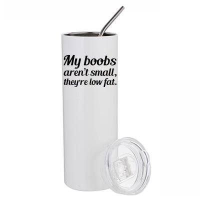 My Boobs Aren't Small They're Low Fat Stainless Steel Tumbler