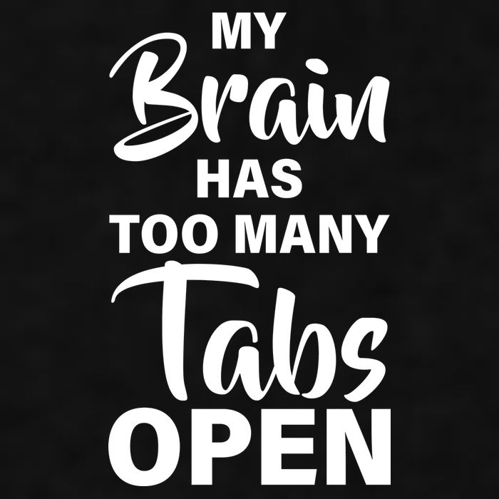My brain has too many tabs open Ladies PosiCharge Tri-Blend Wicking Tank