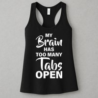 My brain has too many tabs open Womens Tank Top