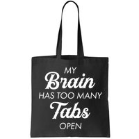 My Brain Has Too Many Tabs Open Funny Nerd Bag