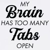 My Brain Has Too Many Tabs Open Funny Nerd Garment-Dyed Sweatshirt
