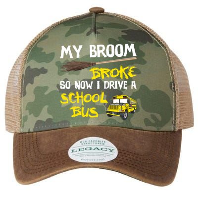 My Broom Broke Drive School Bus Legacy Tie Dye Trucker Hat