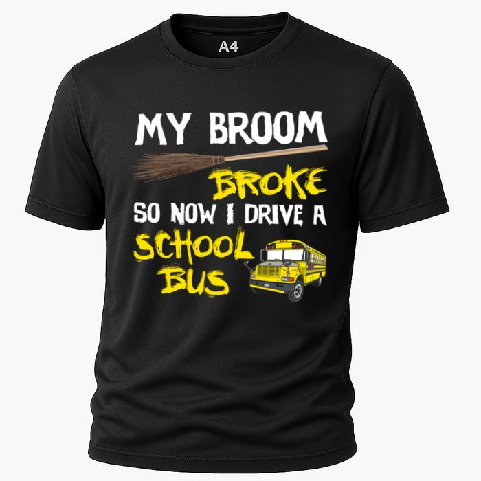 My Broom Broke Drive School Bus Cooling Performance Crew T-Shirt