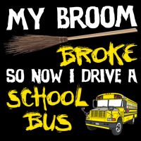 My Broom Broke Drive School Bus Mesh Reversible Basketball Jersey Tank