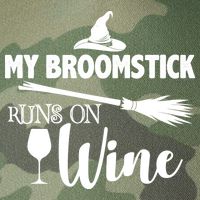 My Broomstick Runs On Wine Legacy Tie Dye Trucker Hat