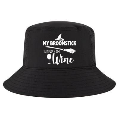 My Broomstick Runs On Wine Cool Comfort Performance Bucket Hat