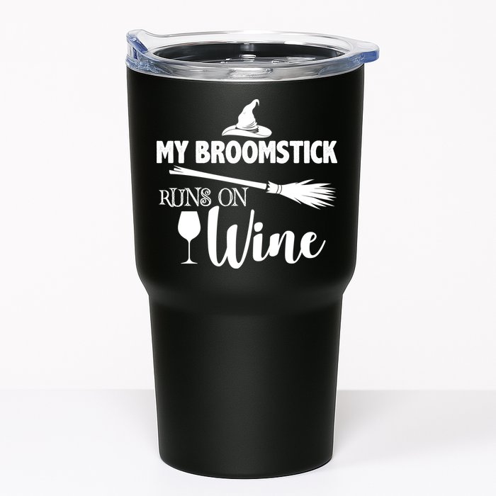 My Broomstick Runs On Wine Tumbler