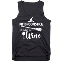 My Broomstick Runs On Wine Tank Top