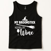 My Broomstick Runs On Wine Tank Top