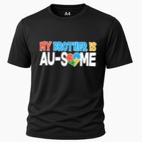 My Brother Is AU-SOME Autism Awareness Cooling Performance Crew T-Shirt