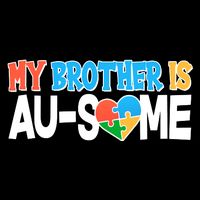 My Brother Is AU-SOME Autism Awareness Cooling Performance Crew T-Shirt