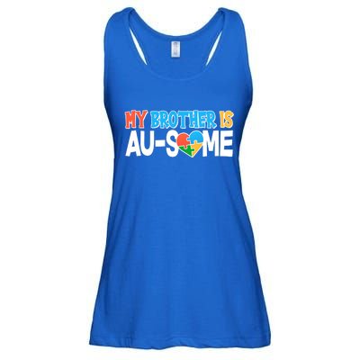 My Brother Is AU-SOME Autism Awareness Ladies Essential Flowy Tank