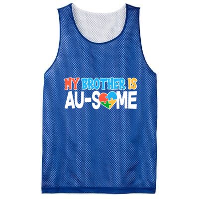 My Brother Is AU-SOME Autism Awareness Mesh Reversible Basketball Jersey Tank