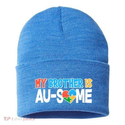 My Brother Is AU-SOME Autism Awareness Sustainable Knit Beanie