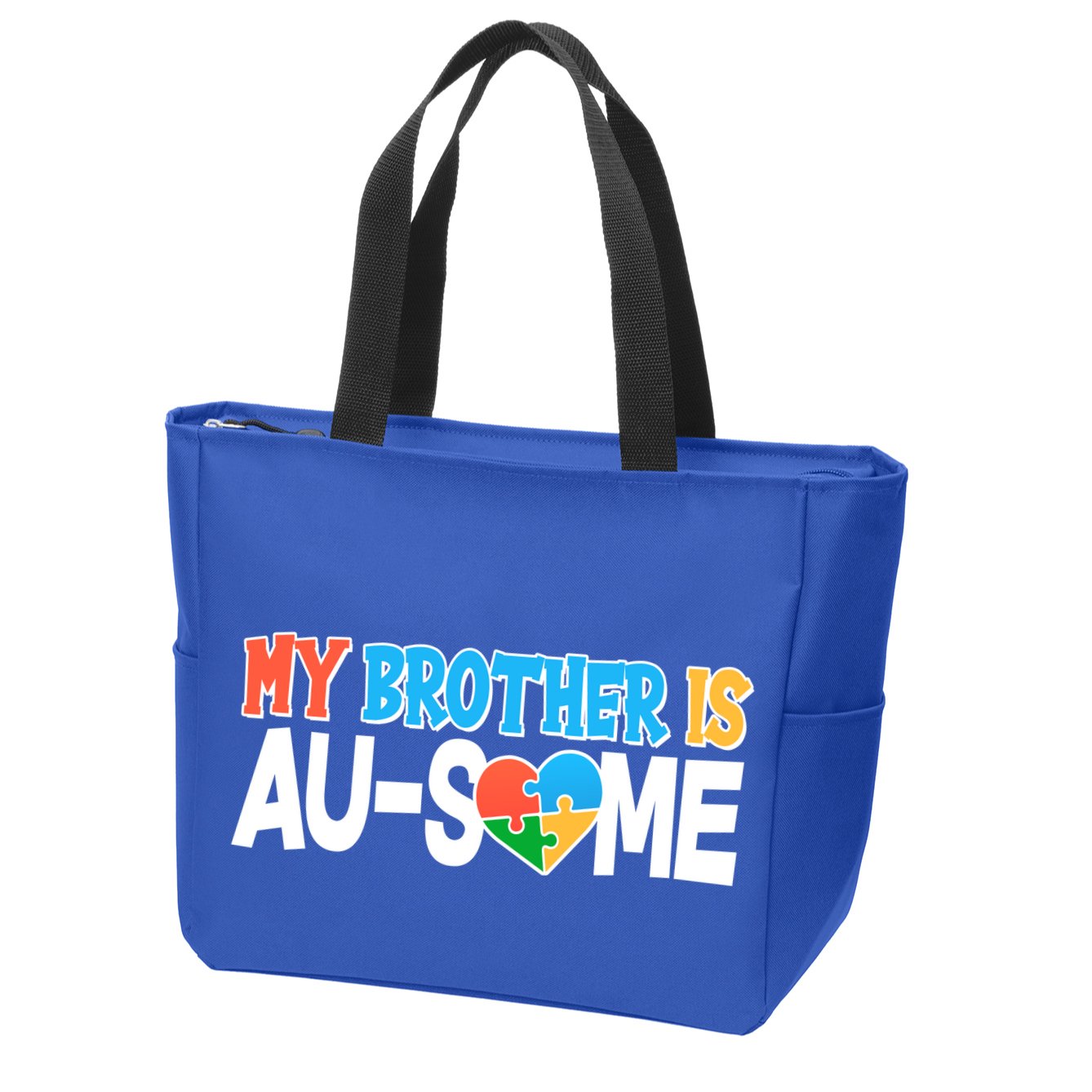 My Brother Is AU-SOME Autism Awareness Zip Tote Bag