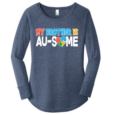 My Brother Is AU-SOME Autism Awareness Women's Perfect Tri Tunic Long Sleeve Shirt