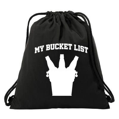 My Bucket List Drawstring Bag