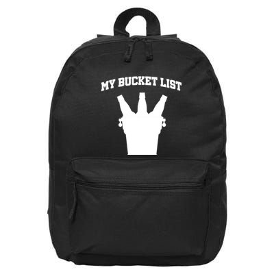 My Bucket List 16 in Basic Backpack
