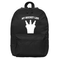 My Bucket List 16 in Basic Backpack