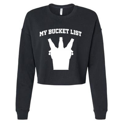My Bucket List Cropped Pullover Crew