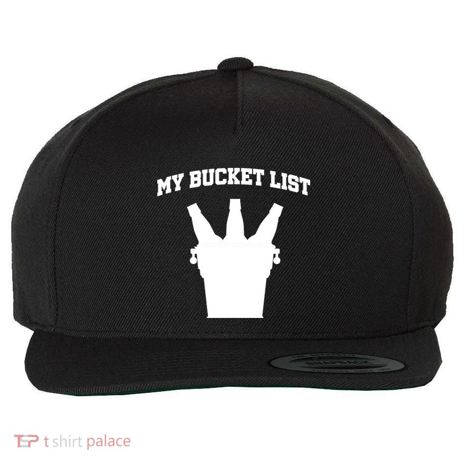 My Bucket List Wool Snapback Cap