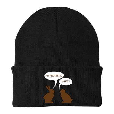 My Butt Hurts Funny Easter Chocolate Bunny Beanie
