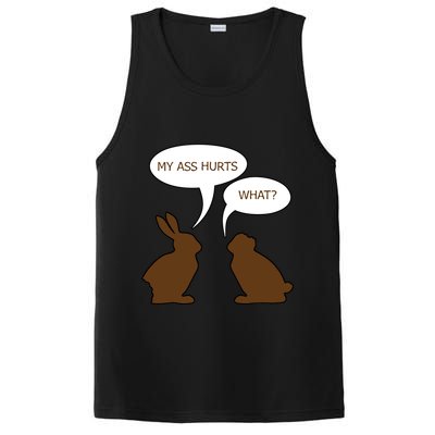 My Butt Hurts Funny Easter Chocolate Bunny PosiCharge Competitor Tank
