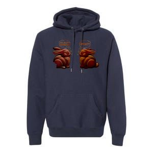 My Butt Hurts! What? Funny Easter Chocolate Bunny Bunnies Premium Hoodie