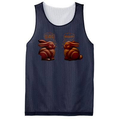 My Butt Hurts! What? Funny Easter Chocolate Bunny Bunnies Mesh Reversible Basketball Jersey Tank