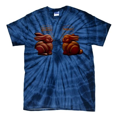 My Butt Hurts! What? Funny Easter Chocolate Bunny Bunnies Tie-Dye T-Shirt