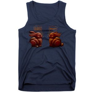 My Butt Hurts! What? Funny Easter Chocolate Bunny Bunnies Tank Top