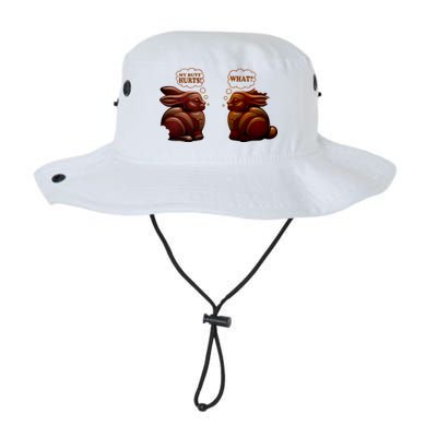 My Butt Hurts! What? Funny Easter Chocolate Bunny Bunnies Legacy Cool Fit Booney Bucket Hat