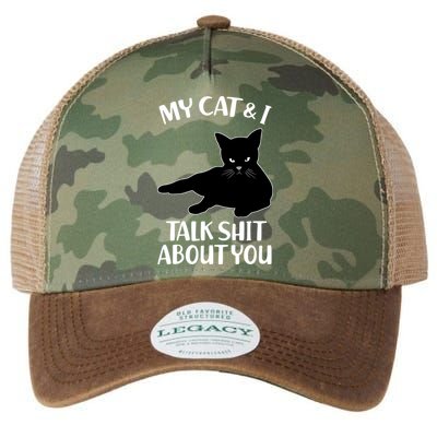 My Cat & I Talk Shit About You Legacy Tie Dye Trucker Hat