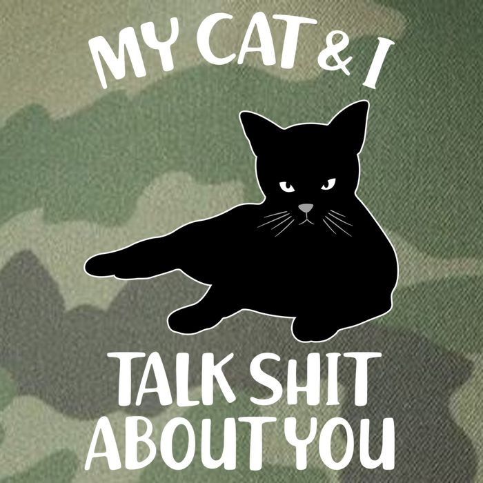 My Cat & I Talk Shit About You Legacy Tie Dye Trucker Hat