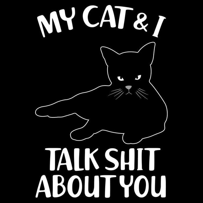 My Cat & I Talk Shit About You Cooling Performance Long Sleeve Crew