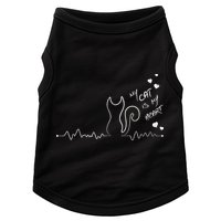 My Cat Is My heart Pulse Doggie Tank