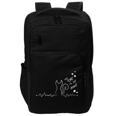 My Cat Is My heart Pulse Impact Tech Backpack