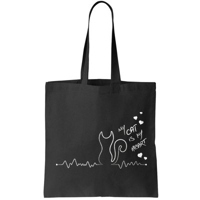 My Cat Is My heart Pulse Bag