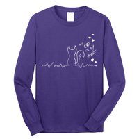 My Cat Is My heart Pulse Long Sleeve Shirt