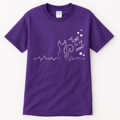 My Cat Is My heart Pulse Tall T-Shirt