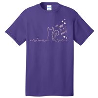 My Cat Is My heart Pulse Tall T-Shirt